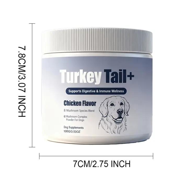 Poudre de complément immunitaire pour animaux de compagnie 100g avec Reishi
