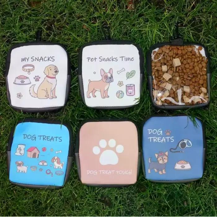 Pochette à friandises pour chien avec imprimé de dessin animé mignon