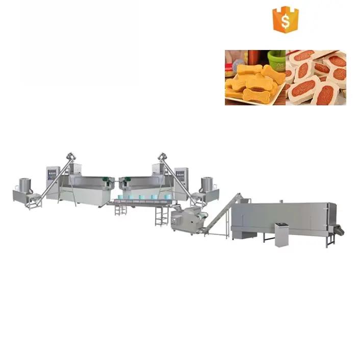 Machine de fabrication de friandises pour animaux de compagnie de haute qualité, ligne de production d'aliments secs à mâcher pour chiens