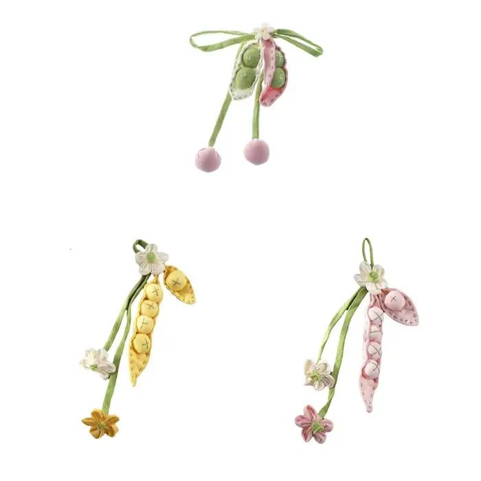 Accessoires en tissu motif pois