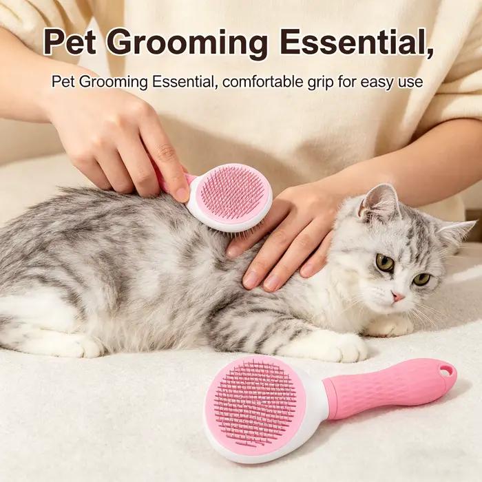 Brosse autonettoyante pour chiens et chats