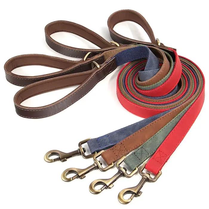 Laisse pour chien en cuir PU