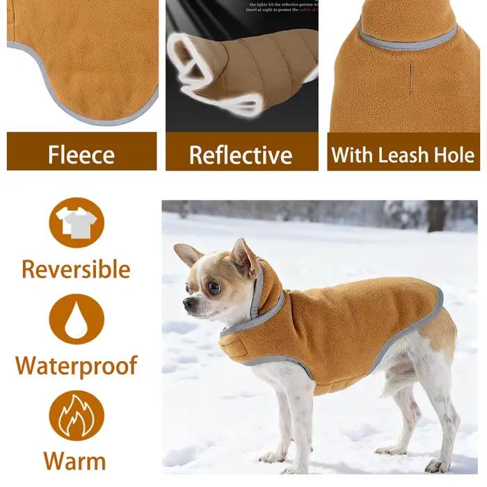 Manteau d'hiver réversible pour chien