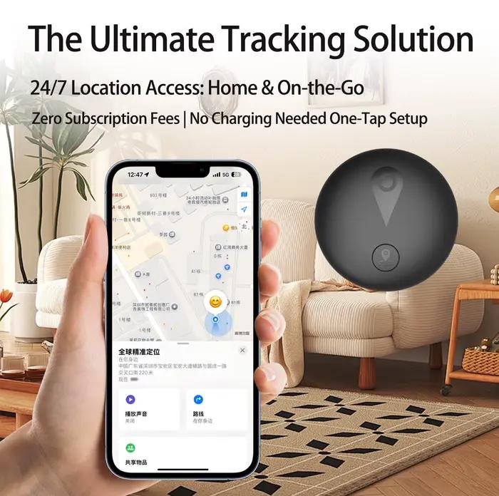 Traceur GPS pour animaux de compagnie à distance, suivi en temps réel, alerte de mouvement, collier anti-perte, localisateur mondial pour chats, compatible avec les téléphones Apple et Android