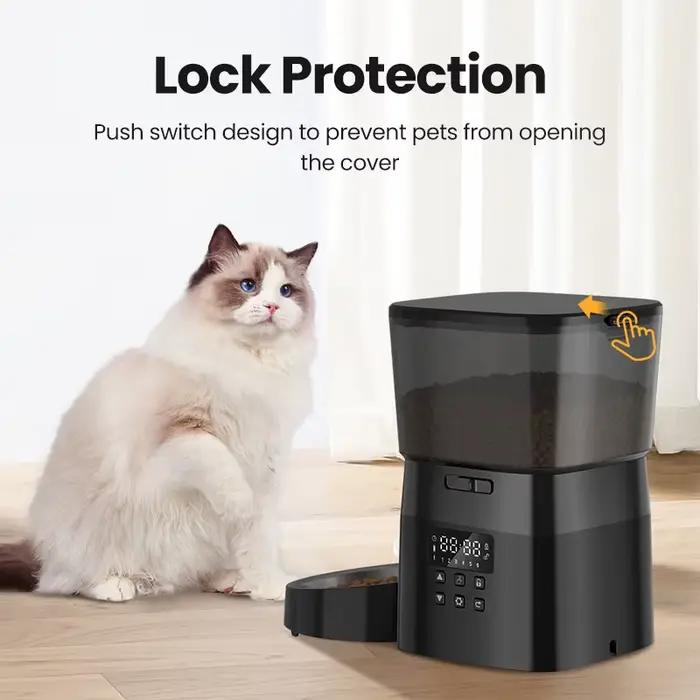 ROJECO mangeoire intelligente pour chien distributeur automatique de croquettes de nourriture