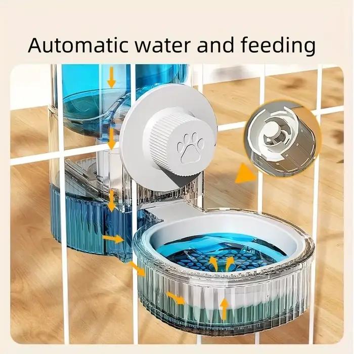 Nouveau distributeur d'eau/distributeur d'eau automatique suspendu de nourriture pour animaux de compagnie de tepy