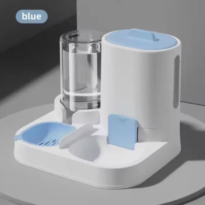 Distributeur d'eau et de nourriture 2-en-1 pour chats et chiens – Gamelle lisse pour animaux de compagnie
