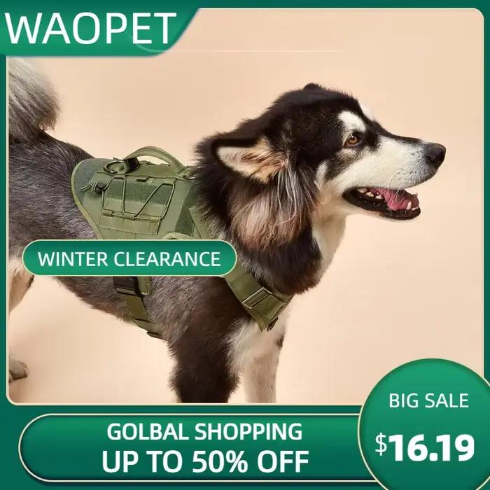 Harnais tactique pour chien avec poignée