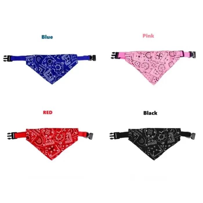 Collier pour chat bavoirs pour animaux de compagnie réglable chien chat cravate pour animaux de compagnie triangulaire salive cravate écharpe chien Bandana collier Triangle bavoir foulard