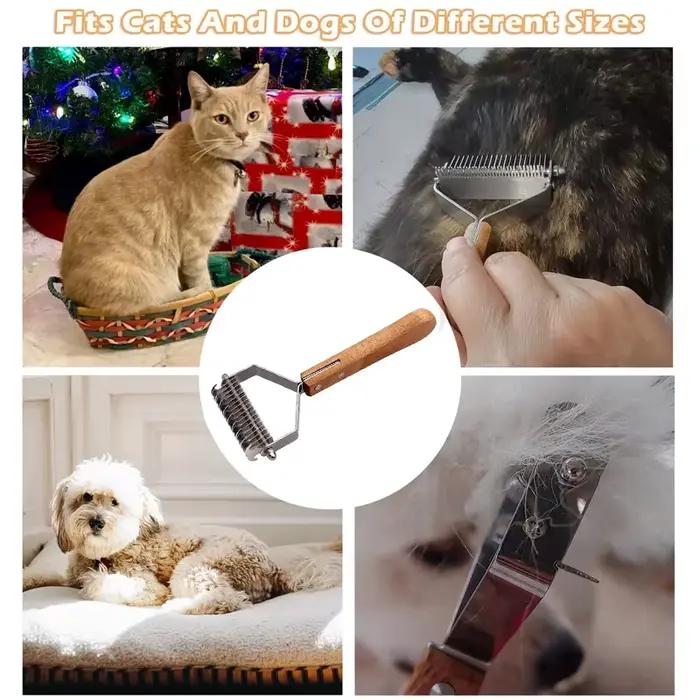 Nouveau peigne d'épilation pour chien et chat toilettage cheveux longs pour animaux de compagnie