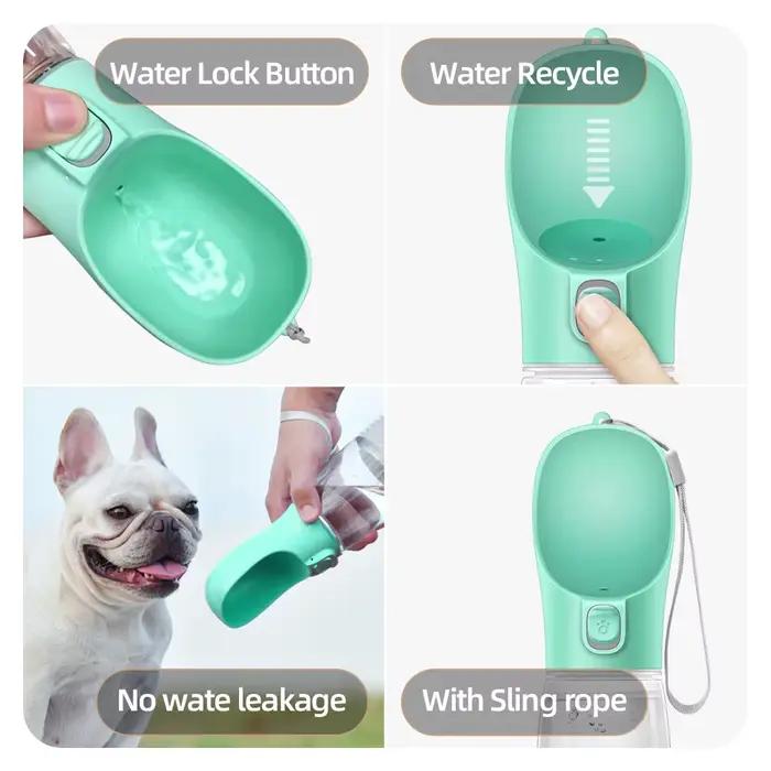 Bouteille d'eau Portable pour chien, pour petits et grands chiens, chat, extérieur, étanche, bols à boire, Chihuahua, bouledogue français, fournitures