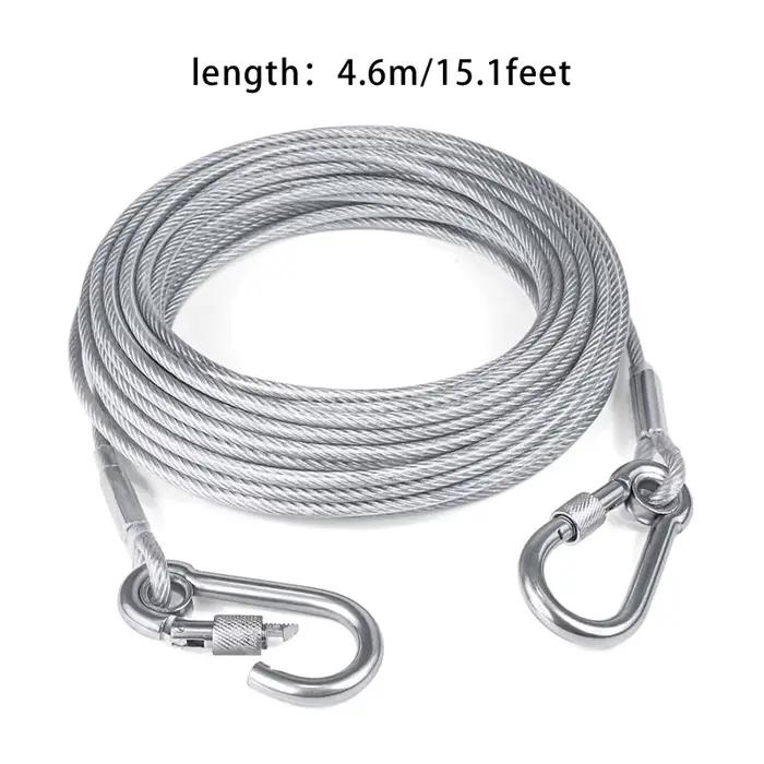 Laisse de câble d'arrimage pour chien à Double tête