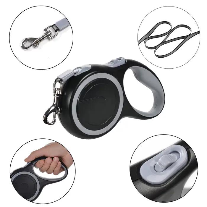 Laisse rétractable pour chien de grande taille
