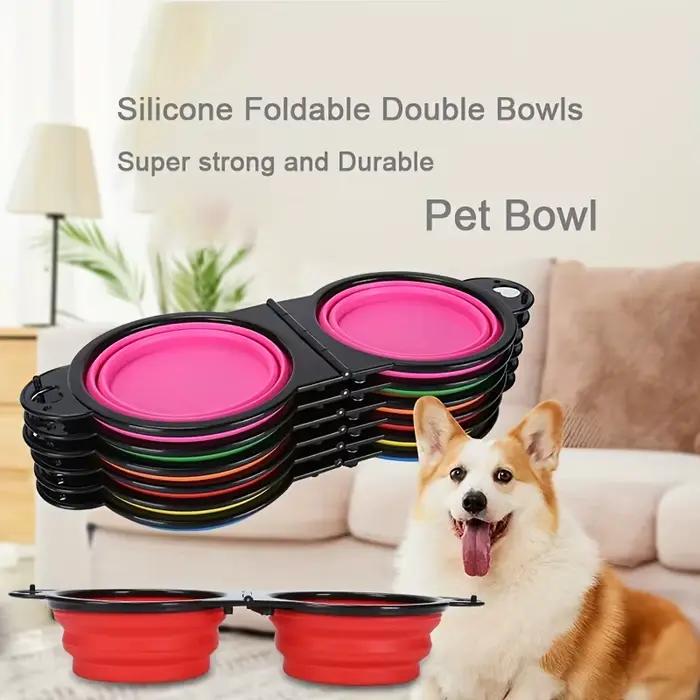 Bol pliable portable pour animaux de compagnie