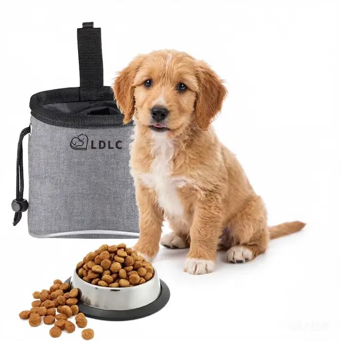 Sac de dressage pour chien avec distributeur intégré de sacs à déjections