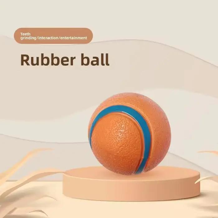 Balle de chien grinçante Durable, jouet interactif élastique indestructible résistant à la mastication pour animaux de compagnie, pour l'entraînement au nettoyage des dents