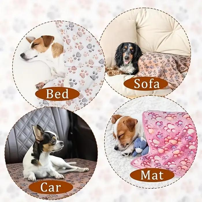 Couverture pour animaux de compagnie en flanelle