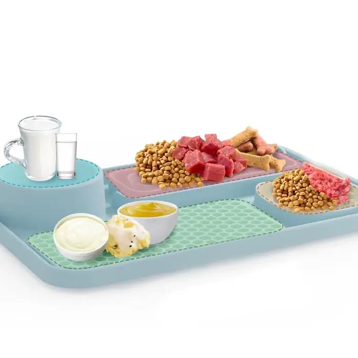 Tapis de repas pour animaux de compagnie