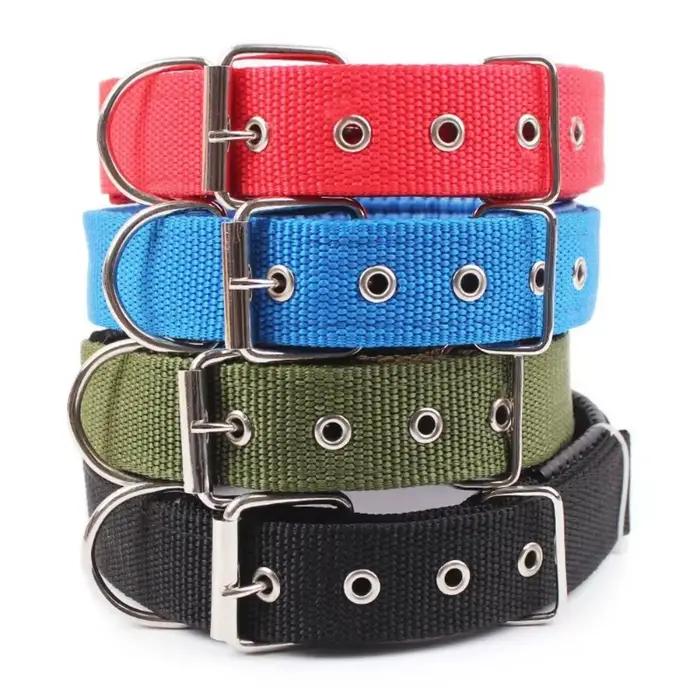 Colliers solides pour chiens, collier en nylon pour chiens de petite, moyenne et grande taille, Teddy Keji Pitbull Bulldog Beagle