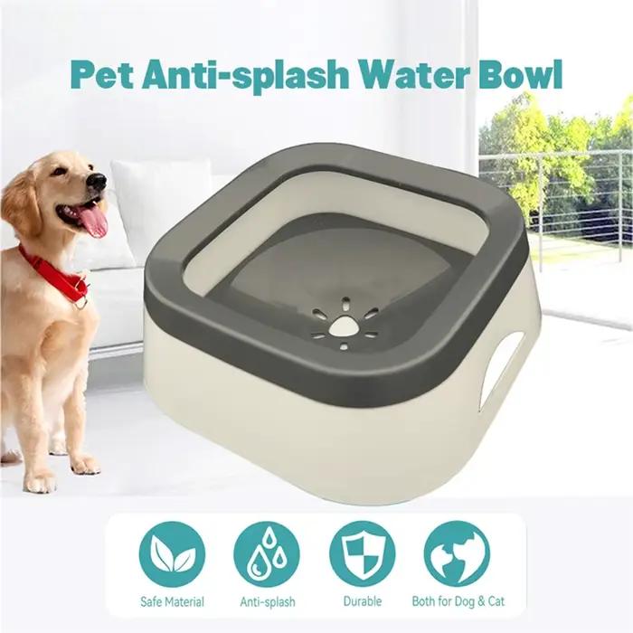 Bol d'eau anti-éclaboussures pour chiens