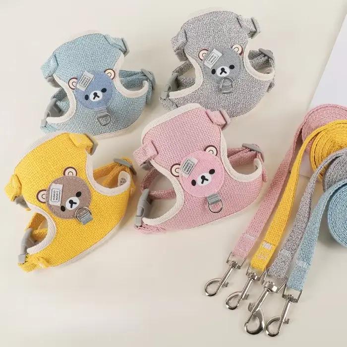 1/ensemble chiot chien harnais pour petits chiens réglable