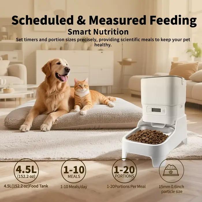 Distributeur automatique de nourriture pour chats et chiens