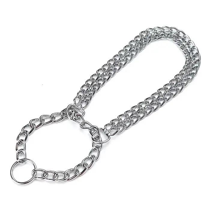 Collier de pincement Martingale en métal pour animaux de compagnie pour chiens