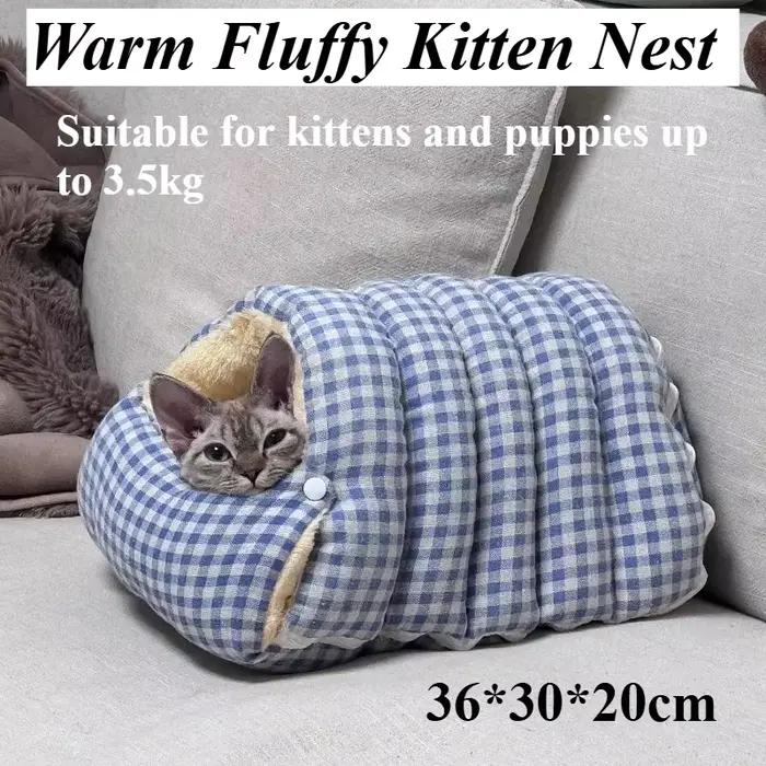 Nouveau Nid d'hiver pour chat et chien de 3 kg
