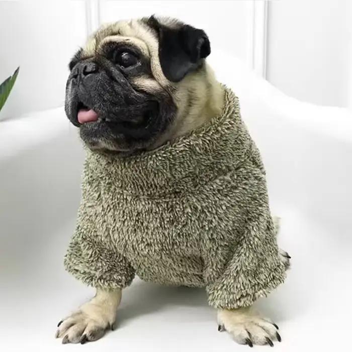 Pull en polaire pour bouledogue français