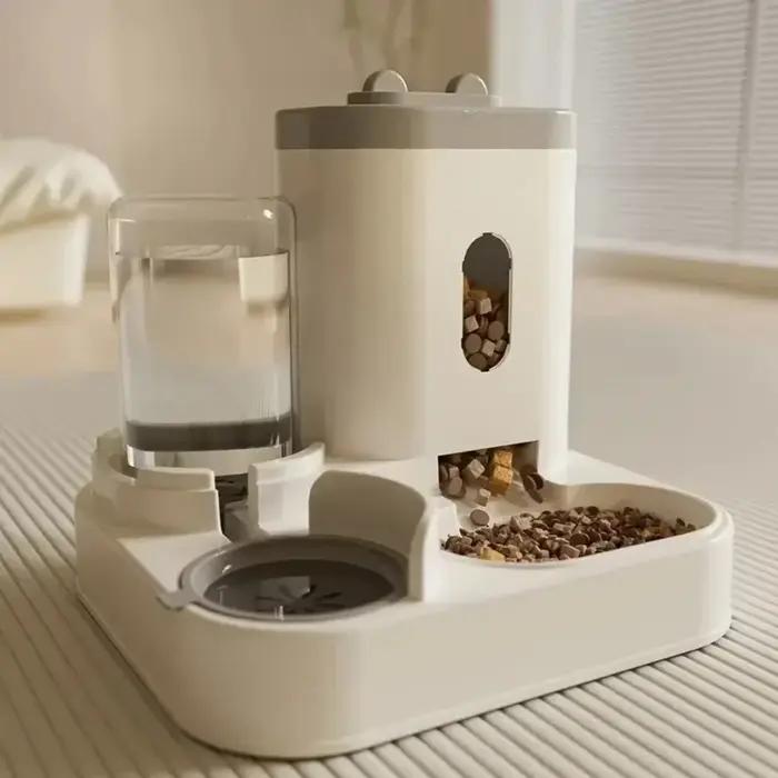 Mangeoire automatique bol de nourriture pour chien et chat avec fontaine d'eau grande capacité distributeur de stockage