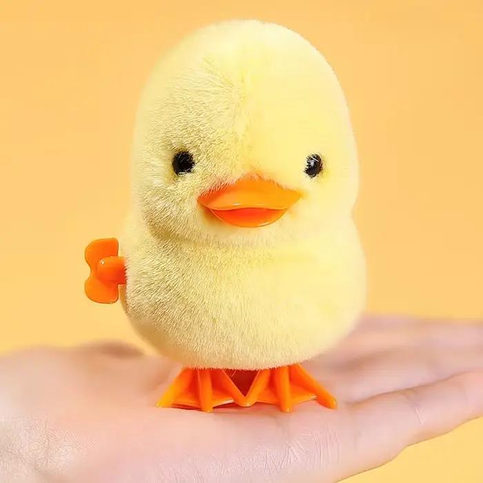 Poulet sautant jaune, jouet mécanique