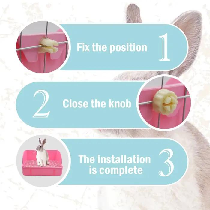 Bac à litière d'angle pour lapin, entraîneur de toilettes Durable pour furet, Hamster, cochon d'inde, petits animaux, fournitures pour animaux de compagnie, pot pour animaux