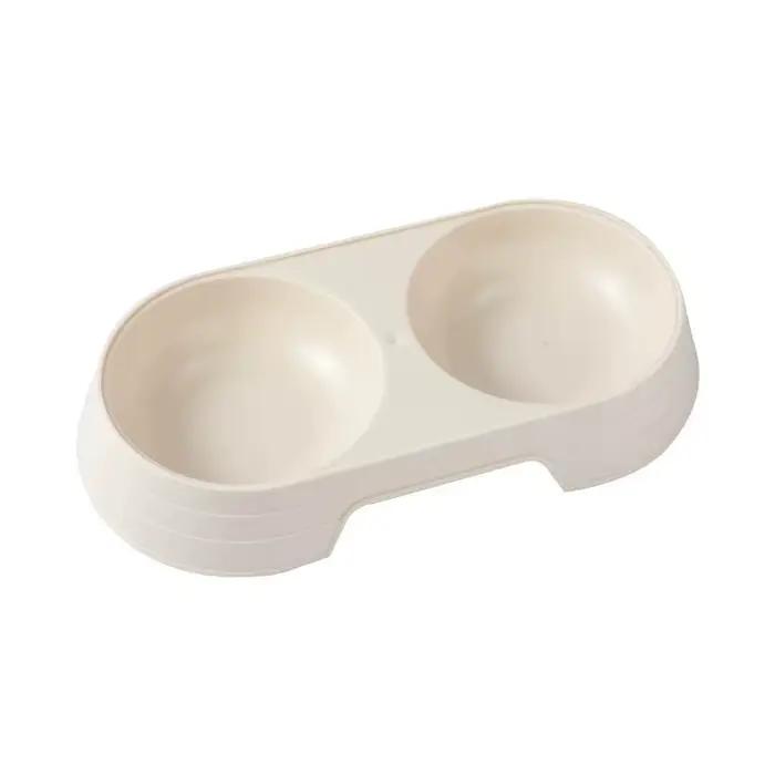 Bol double pour animaux de compagnie - récipient simple pour la nourriture et l'eau.
