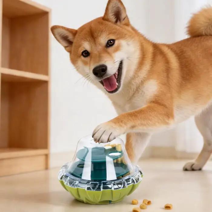 Jouet distributeur interactif anti-fuite pour animaux de compagnie