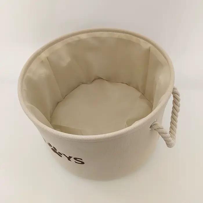 Panier rond pour jouets d'animaux de compagnie
