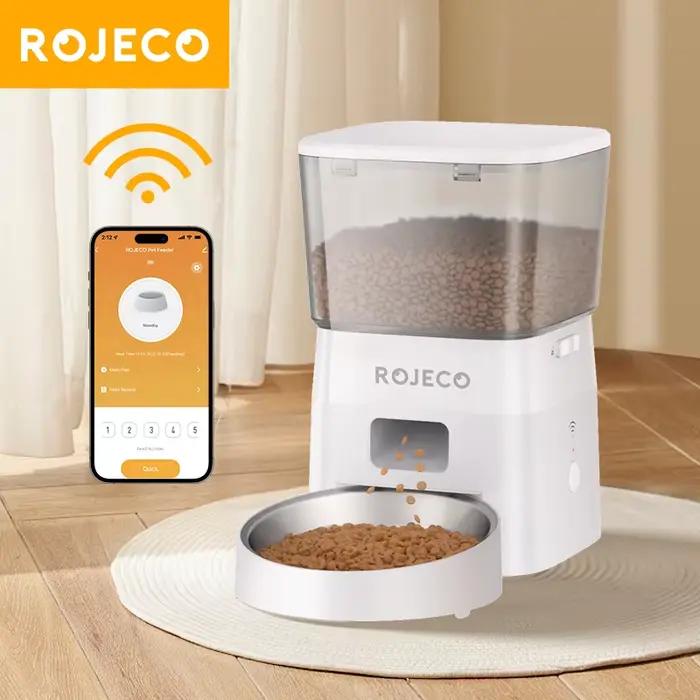 ROJECO 2L mangeoire automatique pour chat WIFI distributeur de nourriture pour animaux de compagnie intelligent pour