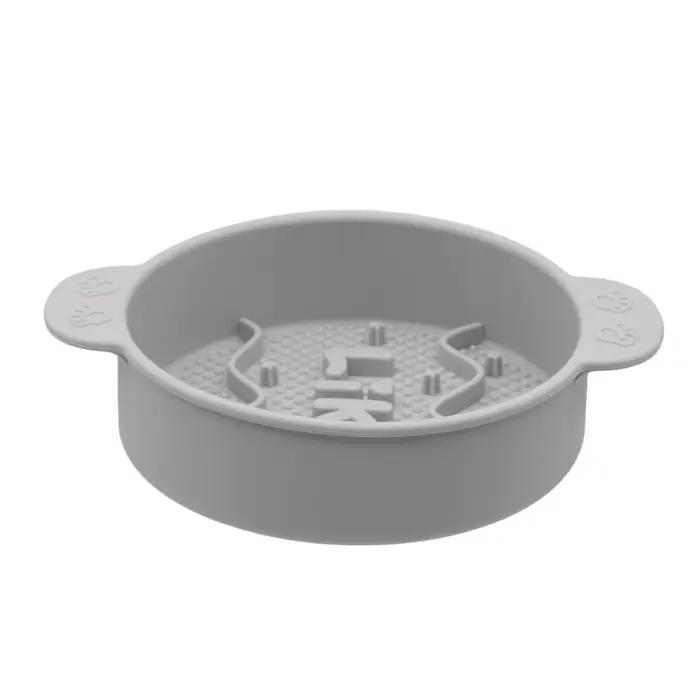 Gamelle anti-étouffement et antidérapante en silicone pour animaux de compagnie