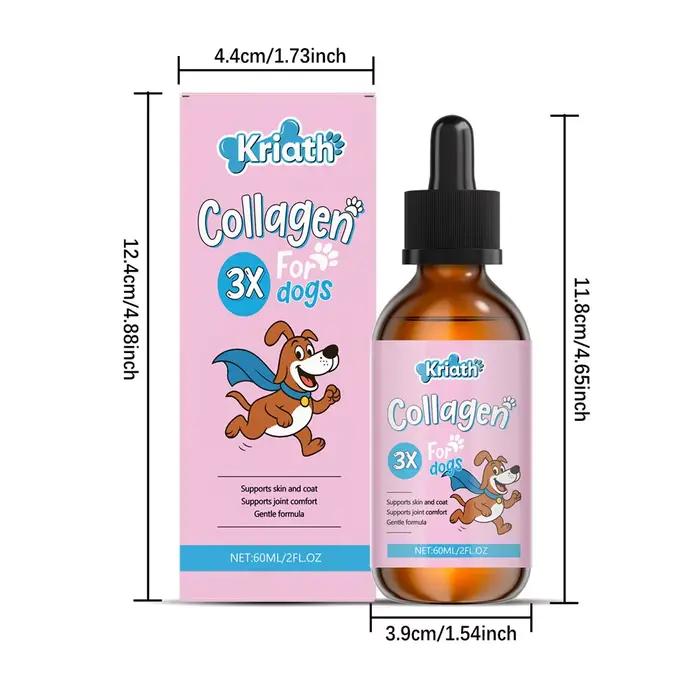 Gouttes de collagène pour chien pour la santé de la peau et du pelage