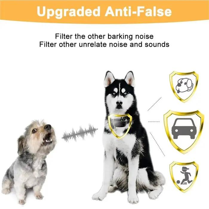 ABQP Anti écorce collier chien Rechargeable