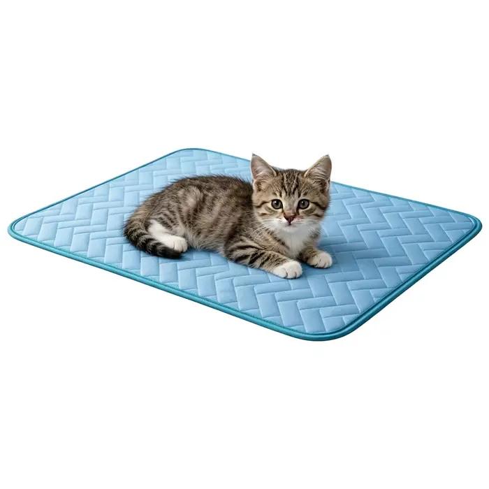 Tapis rafraîchissant pour chien, coussin de refroidissement pour animaux de compagnie, tapis absorbant la chaleur pour chiots, pour extérieur, intérieur, jardin, balcon, maison, salon, chambre