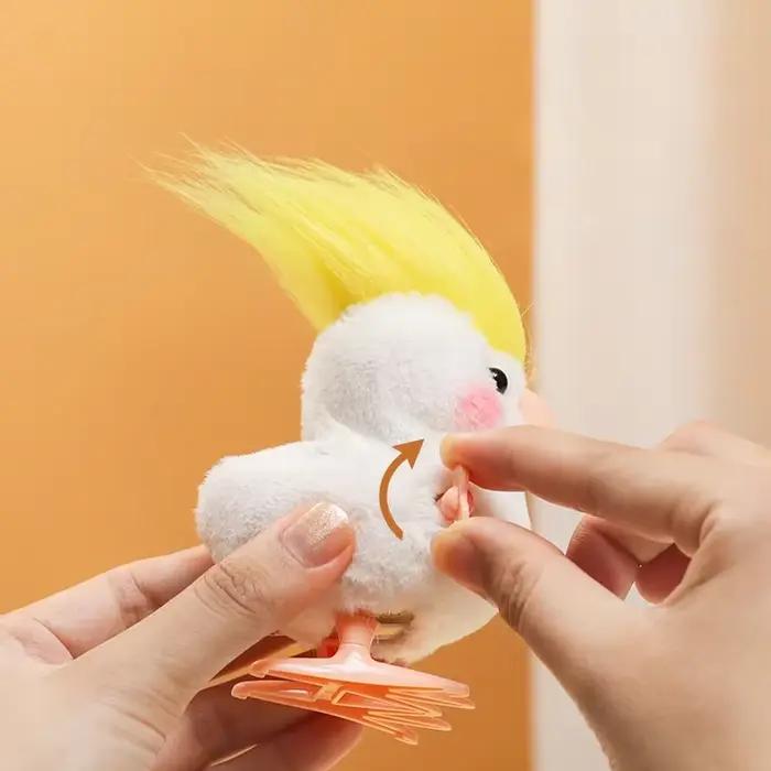 Poulet sautant jaune, jouet mécanique