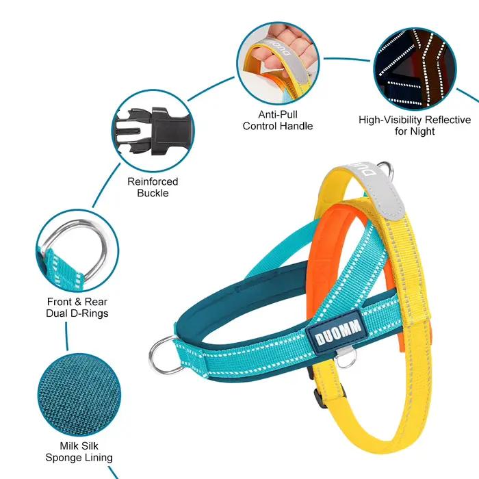 Harnais pour chien anti-traction en T