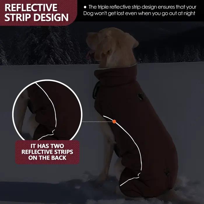 Manteau pour chien, veste d'hiver imperméable