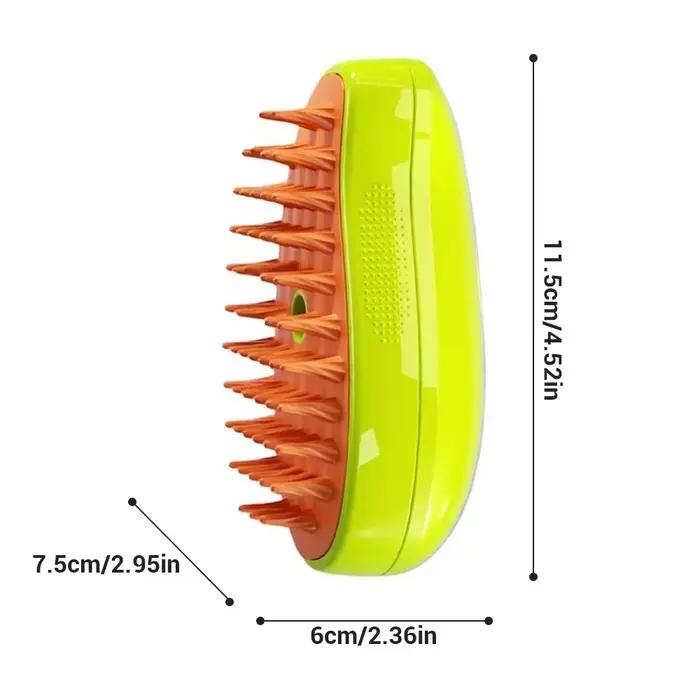 Brosse vapeur électrique 3-en-1 pour chat et chien