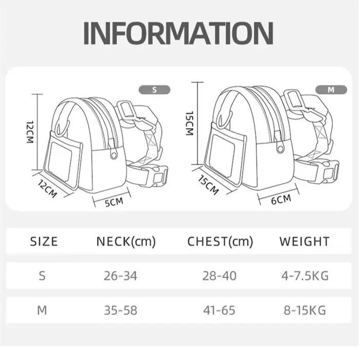 Sac à dos imperméable pour animaux de compagnie, sac pour chiots avec harnais et collier, sac à dos de voyage en plein air pour chiens, sac à dos pour friandises, accessoires pour bouledogues français