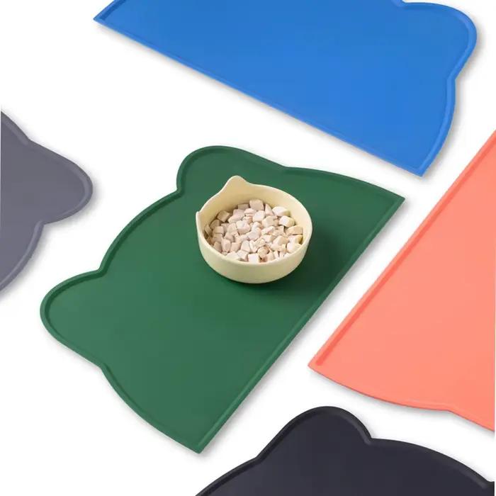 Tapis d'alimentation antidérapant en silicone de qualité alimentaire pour animaux de compagnie
