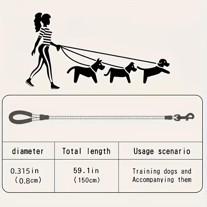 Laisse ronde pour chien • Corde robuste et durable pour petits et moyens chiens