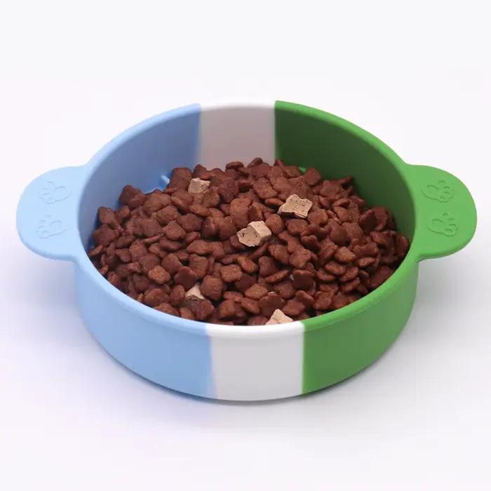 Gamelle anti-étouffement et antidérapante en silicone pour animaux de compagnie