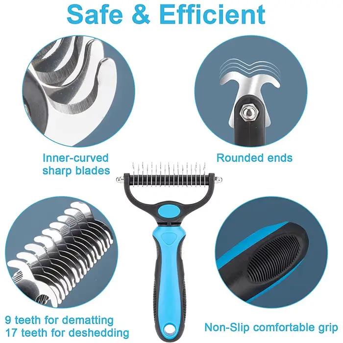Brosse à 2 faces pour animaux domestiques