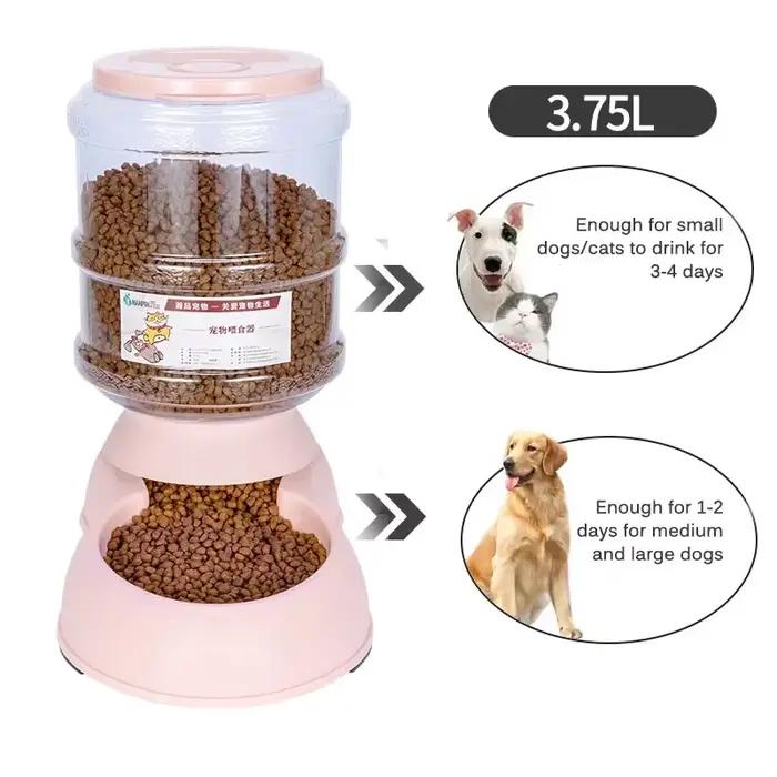 Bol de nourriture pour animaux de compagnie haute capacité pour chiens chats